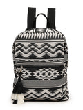 Chevron Cotton Canvas Backpack