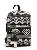 Chevron Cotton Canvas Backpack