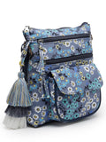 Modish Digital Printed Canvas & PU Sling Bag