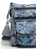 Modish Digital Printed Canvas & PU Sling Bag