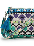 Tribal Acrylic Jacquard Ethnic Motifs Embroidered Sling Bag