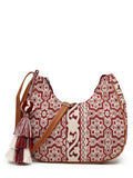 Tribal Cotton Canvas Jaquard Geometric Jacquard Sling Bag