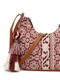 Tribal Cotton Canvas Jaquard Geometric Jacquard Sling Bag