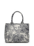 Jungle Toile Jacquard Cotton Handheld Bag