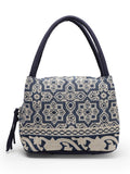 Tribal Abstract Cotton Jacquard Handheld Bag