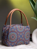 Tribal Mandala Cotton Jacquard Handheld Bag