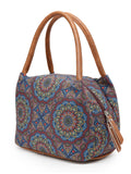 Tribal Mandala Cotton Jacquard Handheld Bag