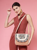 Boho Ethnic Embellished Cotton Jacquard Sling Bag