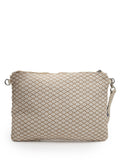 Boho Chevron Embellished Cotton Jacquard Sling Bag