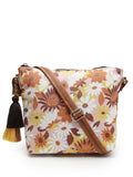 Lush Floral Printed Polycotton Sling Bag