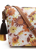 Lush Floral Printed Polycotton Sling Bag