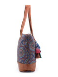 Tribal Mandala Printed Polycotton Tote Bag