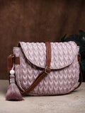 Uno Chevron Quilted Polyester Sling Bag