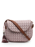 Uno Chevron Quilted Polyester Sling Bag