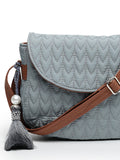 Uno Chevron Quilted Polyester Sling Bag