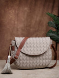 Uno Chevron Quilted Polyester Sling Bag