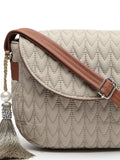 Uno Chevron Quilted Polyester Sling Bag