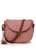 Uno Chevron Quilted Polyester Sling Bag