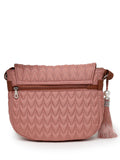 Uno Chevron Quilted Polyester Sling Bag