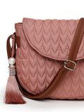 Uno Chevron Quilted Polyester Sling Bag