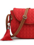 Uno Chevron Quilted Polyester Sling Bag