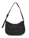 Uno Geometric Quilted Polyester Shoulder Bag