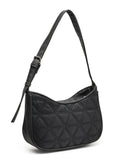 Uno Geometric Quilted Polyester Shoulder Bag