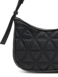 Uno Geometric Quilted Polyester Shoulder Bag