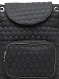 Geometric Quilted Polyester Backpack