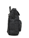 Geometric Quilted Polyester Backpack