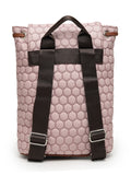 Geometric Quilted Polyester Backpack