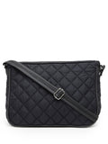 Uno Geometric Quilted Polyester Sling Bag