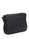 Uno Geometric Quilted Polyester Sling Bag