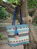 Geomat Ethnic Cotton Jacquard Tote Bag