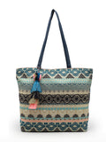 Geomat Ethnic Cotton Jacquard Tote Bag