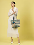 Geomat Ethnic Cotton Jacquard Tote Bag