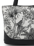 Animal Toile Cotton Jacquard Shoulder Bag