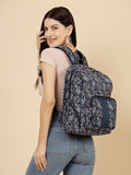 Lush Floral Printed Polycotton Backpack