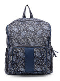 Lush Floral Printed Polycotton Backpack