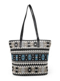 Geomat Ikat Cotton Jacquard Tote Bag