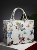 Jungle Toile Cotton Jacquard Handheld Bag