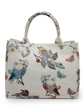 Jungle Toile Cotton Jacquard Handheld Bag