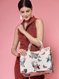 Jungle Toile Cotton Jacquard Handheld Bag