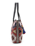 Tribal Ikat Cotton Jacquard Tote Bag