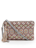 Kooky Geometric Embellished Polycotton Sling Bag