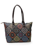 Mandala Printed Cotton Canvas Tote Bag