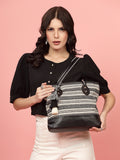 Geomat Striped Cotton Jacquard Tote Bag