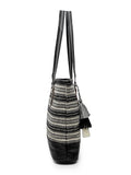 Geomat Striped Cotton Jacquard Tote Bag