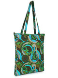 Eco-Friendly Multicolor Floral Printed Cotton Canvas Shopping Bags (Pack of 3)