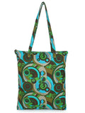 Eco-Friendly Multicolor Floral Printed Cotton Canvas Shopping Bags (Pack of 3)